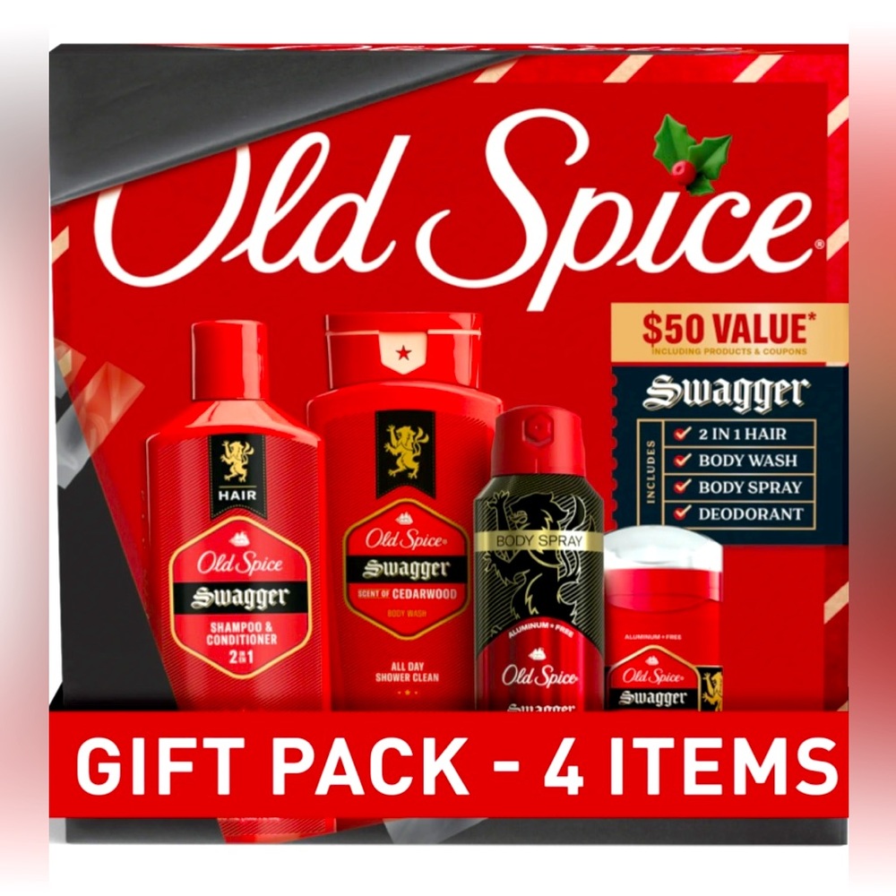 NWB Old Spice Swagger 4-Pack Gift Set